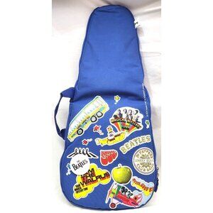 Loog small THE BEATLES GUITAR CASE mini padded carrier backpack Gig Bag & Button